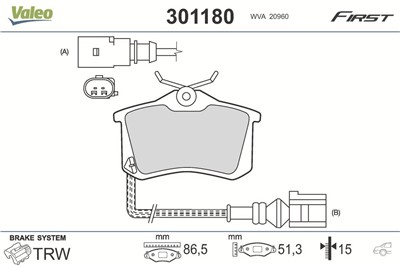 VALEO 301180 EAN: 3276423011801.