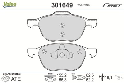 VALEO 301649 EAN: 3276423016493.