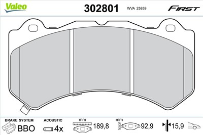 VALEO 302801 EAN: 3276423028014.