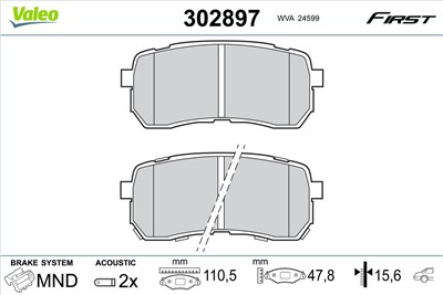 VALEO 302897 EAN: 3276423028977.