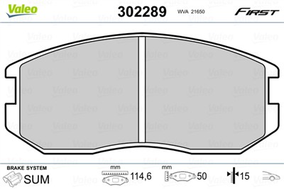 VALEO 302289 EAN: 3276423022890.