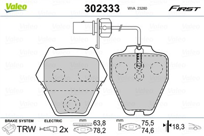 VALEO 302333 EAN: 3276423023330.
