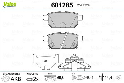 VALEO 601285 EAN: 3276426012850.