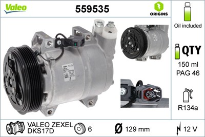 VALEO 559535 EAN: 3276425595354.