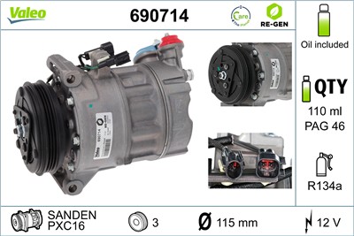 VALEO 690714 EAN: 3276426907149.