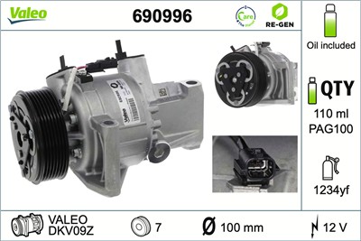 VALEO 690996 EAN: 3276426909969.