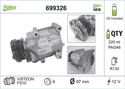 VALEO 699326 Číslo výrobce: TRV10. EAN: 3276426993265.