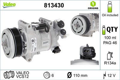 VALEO 813430 EAN: 3276428134307.