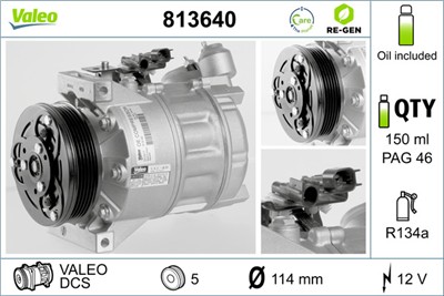 VALEO 813640 EAN: 3276428136400.