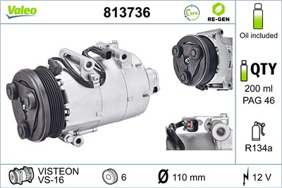 VALEO 813736 EAN: 3276428137360.