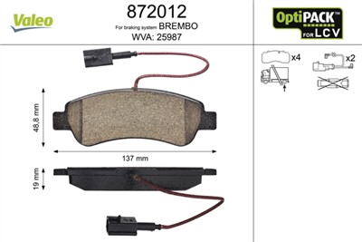 VALEO 872012 EAN: 3276428720128.
