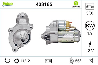 VALEO 438165 EAN: 3276424381651.
