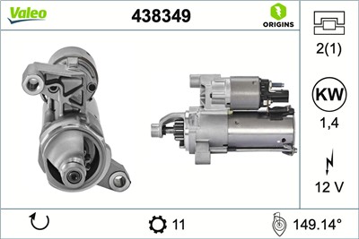 VALEO 438349 EAN: 3276424383495.