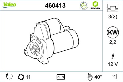VALEO 460413 EAN: 3276424604132.