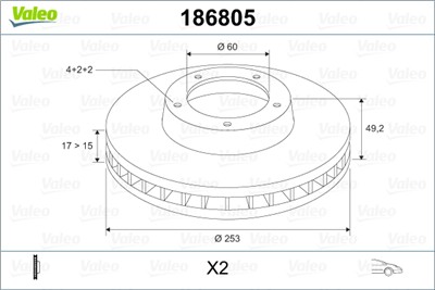 VALEO 186805 EAN: 3276421868056.