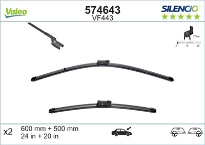VALEO 574643 Číslo výrobce: VF443. EAN: 3276425746435.