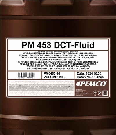 SCT - MANNOL PM0453-20 Číslo výrobce: BMW 83 22 0 440 214.
