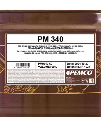 SCT - MANNOL PM0340-60 Číslo výrobce: MA2.