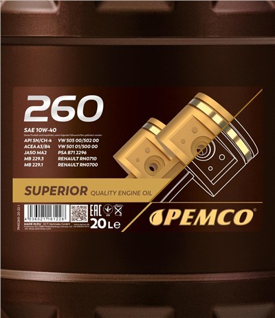 SCT - MANNOL PM0260-20 Číslo výrobce: A3. EAN: 4036021161228.