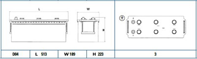 EXIDE EG1403 Číslo výrobce: 640103080. EAN: 3661024035422.