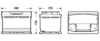EXIDE EA612 EAN: 3661024034272.