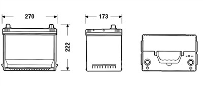 EXIDE EA754 Číslo výrobce: 80D26L. EAN: 3661024034166.
