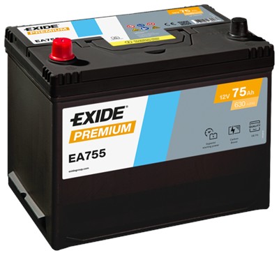 EXIDE EA755 Číslo výrobce: 57024GUG. EAN: 3661024034173.