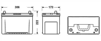 EXIDE EA954 Číslo výrobce: 95D31L. EAN: 3661024034180.