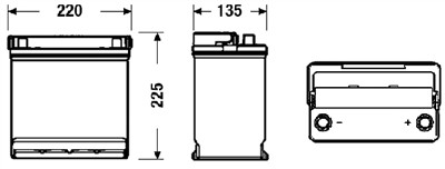 EXIDE EB450 Číslo výrobce: 54577GUG. EAN: 3661024034494.