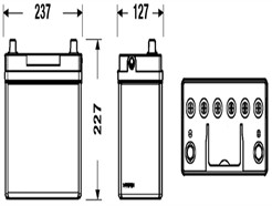 EXIDE EB454