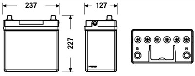 EXIDE EB455 Číslo výrobce: 54524GUG. EAN: 3661024034388.