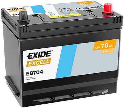 EXIDE EB704 Číslo výrobce: 57029GUG. EAN: 3661024034432.