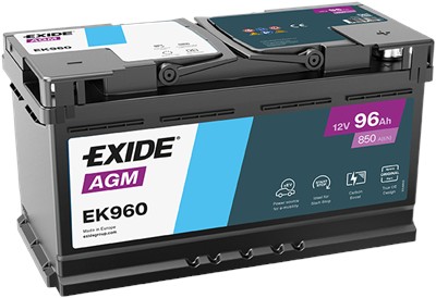EXIDE EK960 Číslo výrobce: AGM95SS. EAN: 3661024037921.