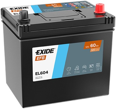 EXIDE EL604 Číslo výrobce: EFB60SS-0-ASIA. EAN: 3661024036566.