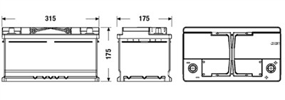 EXIDE EL752 Číslo výrobce: 575 500 073. EAN: 3661024036559.