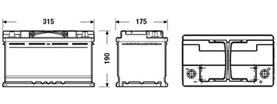 EXIDE EL800 Číslo výrobce: EFB80SS. EAN: 3661024035705.