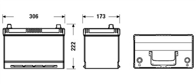 EXIDE EL954 Číslo výrobce: EFB95SS-0-ASIA. EAN: 3661024036733.