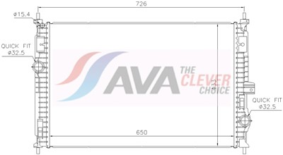 AVA QUALITY COOLING PE2438 Číslo výrobce: 72543188. EAN: 4045385266234.