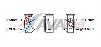AVA QUALITY COOLING BW1497 Číslo výrobce: 351004224. EAN: 4045385201396.