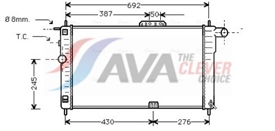 AVA QUALITY COOLING DWA2001 Číslo výrobce: 376762541. EAN: 4045385107223.