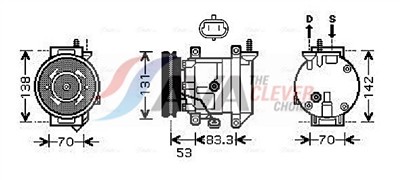 AVA QUALITY COOLING DWAK080 Číslo výrobce: 351135121. EAN: 4045385235094.