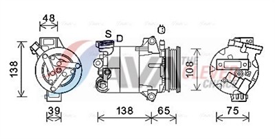 AVA QUALITY COOLING FDAK595 Číslo výrobce: 351272351. EAN: 4045385246939.