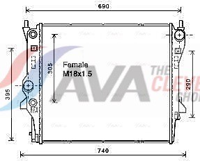 AVA QUALITY COOLING JR2053 Číslo výrobce: 376764361. EAN: 4045385177936.