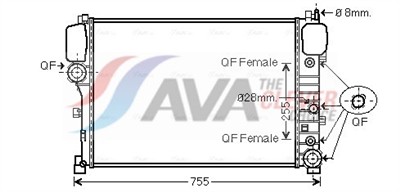 AVA QUALITY COOLING MS2447 Číslo výrobce: 376781551. EAN: 4045385104383.