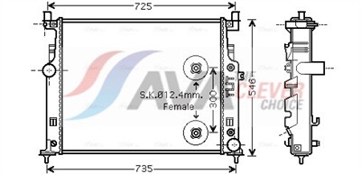 AVA QUALITY COOLING MS2458 Číslo výrobce: 376781551. EAN: 4045385106363.