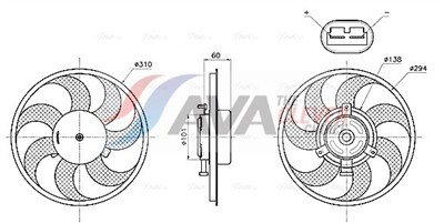 AVA QUALITY COOLING MS7782 Číslo výrobce: 351041261. EAN: 4045385254422.