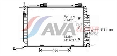 AVA QUALITY COOLING MSA2174 EAN: 4045385099016.