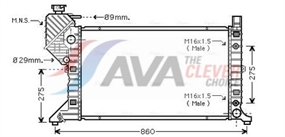 AVA QUALITY COOLING MSA2343 EAN: 4045385107667.
