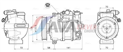 AVA QUALITY COOLING MSAK785 Číslo výrobce: 351007171. EAN: 4045385255030.