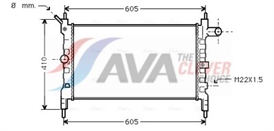 AVA QUALITY COOLING OLA2023 EAN: 4045385099856.